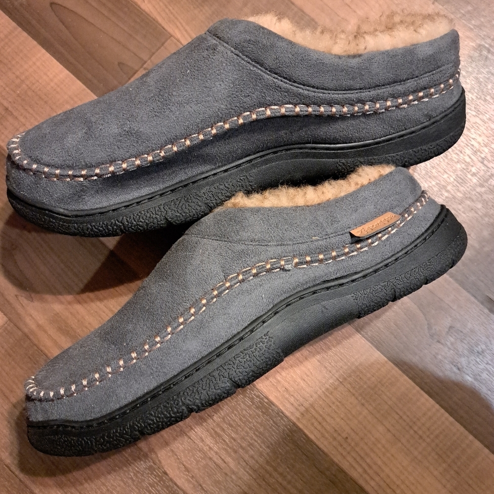 Zigzagger Men's Gray Suede Slip-On Shoes